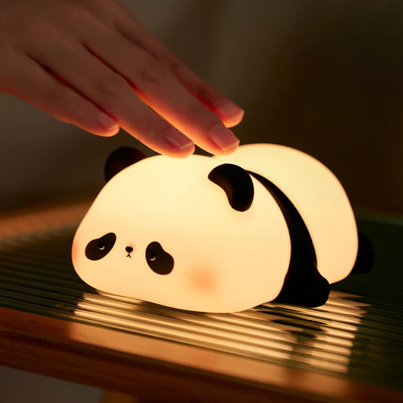 Peluche nutria + lampara oso panda