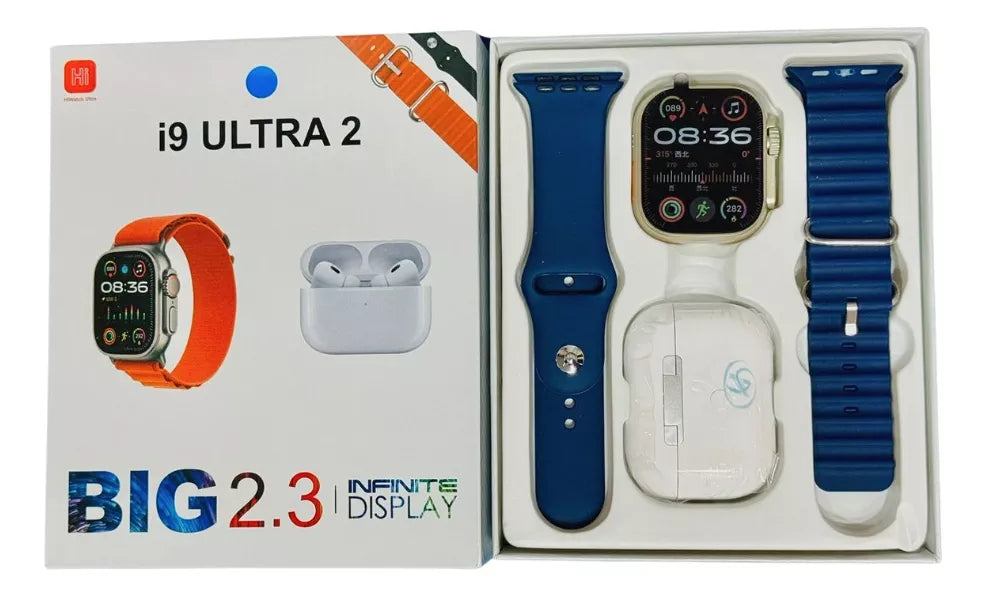 Combo bolso canguro+caja reloj audifonos