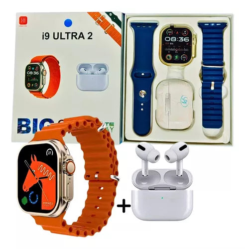 Combo bolso canguro+caja reloj audifonos