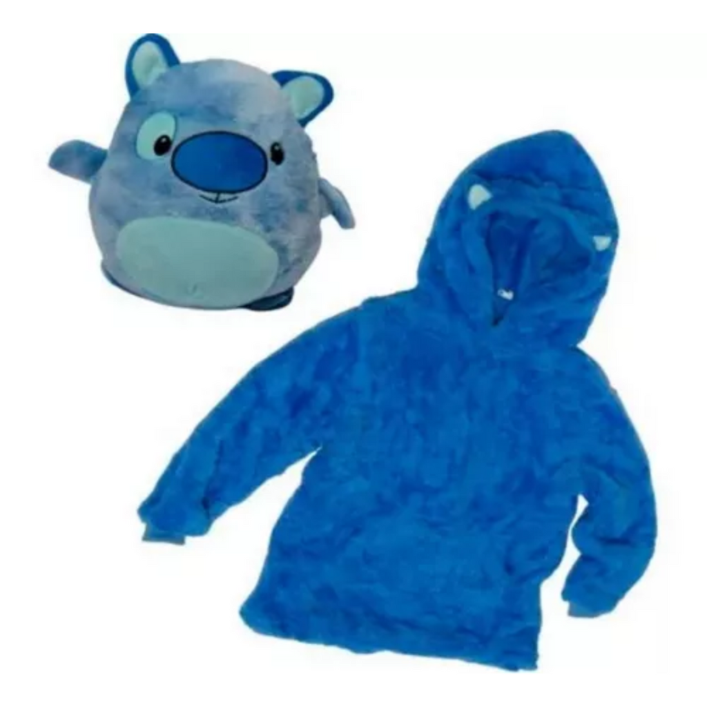 Peluche Convertible En Buzo Con Capucha