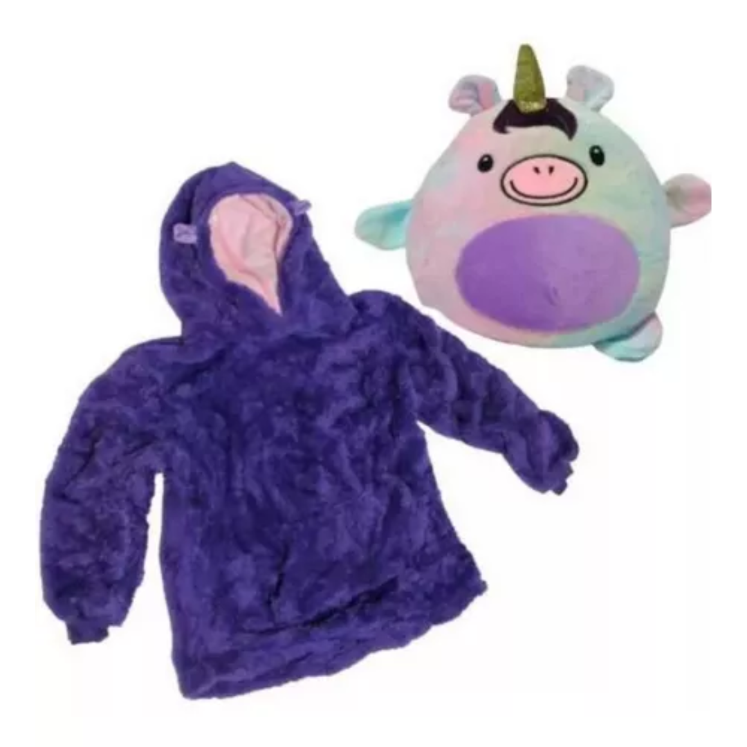 Peluche Convertible En Buzo Con Capucha