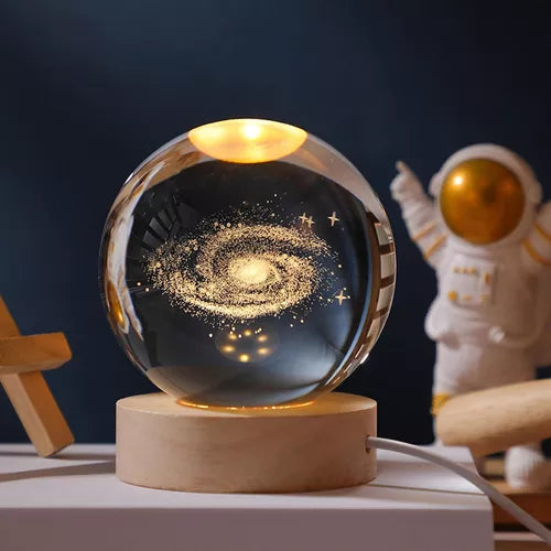lampara esfera cristal 3D