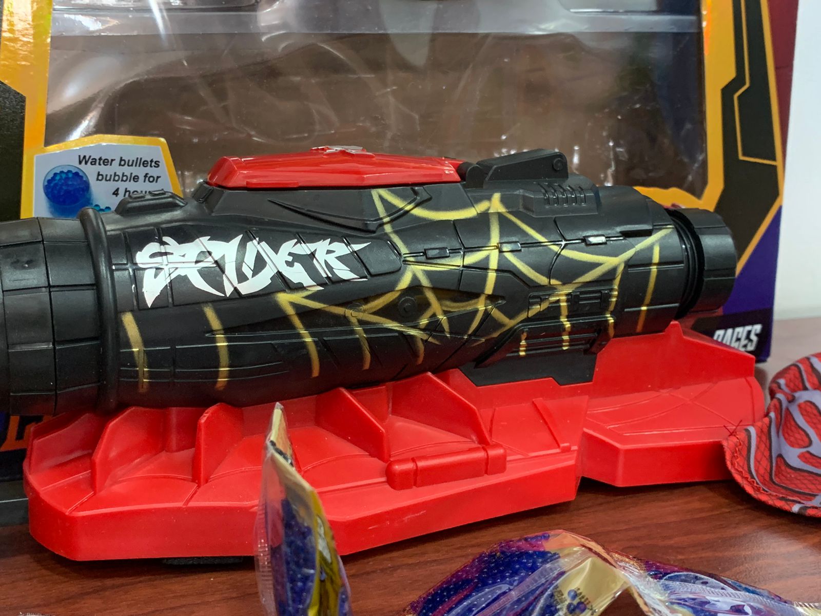 Pistola De Hidrogel Spiderman