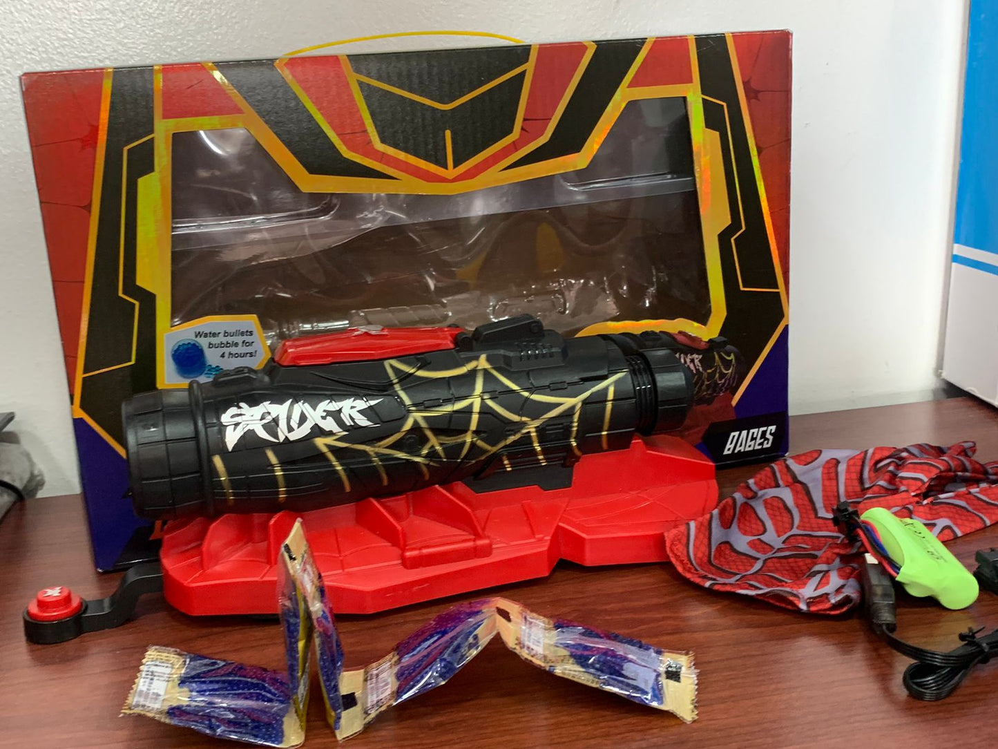 Pistola De Hidrogel Spiderman