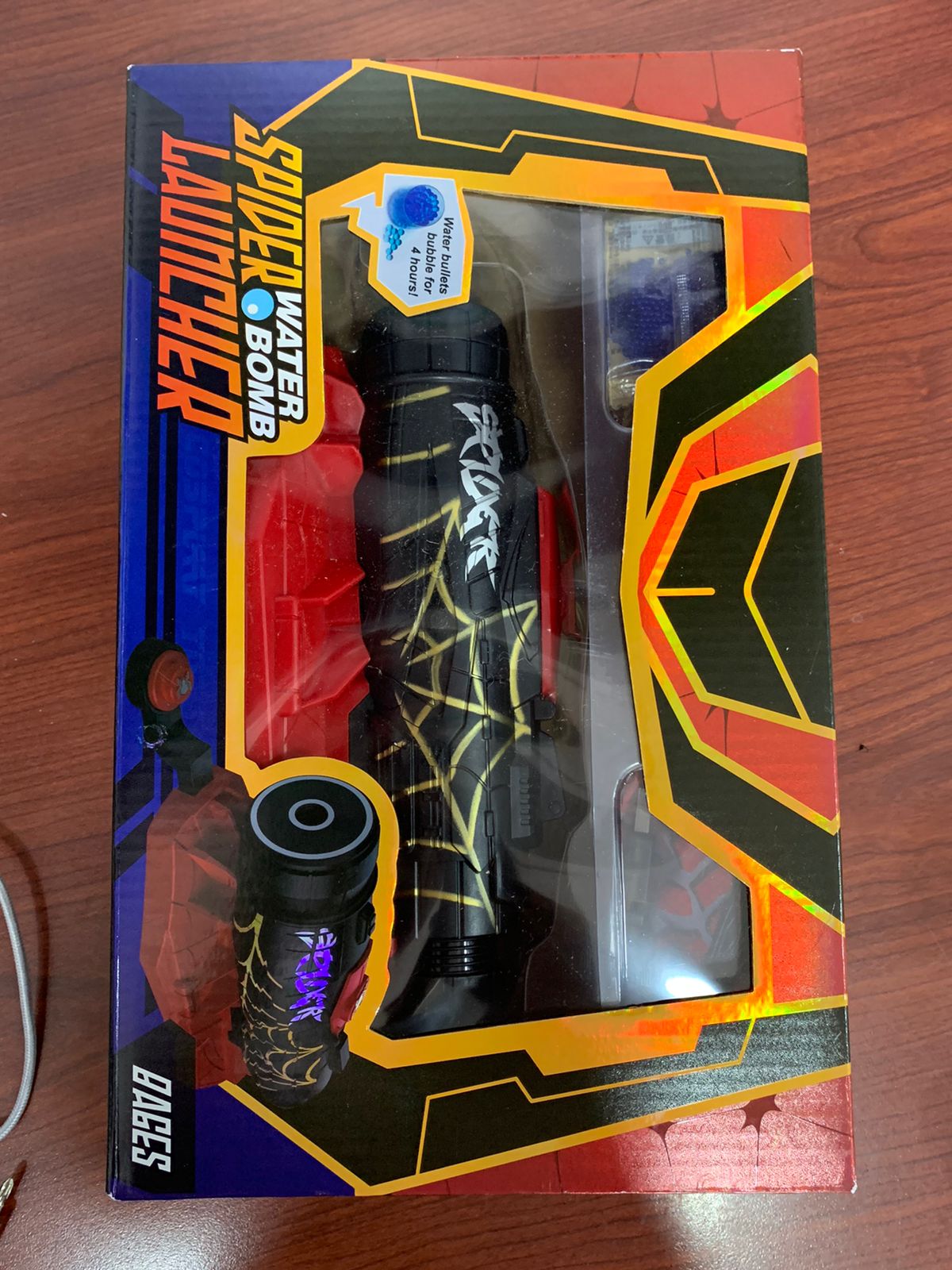 Pistola De Hidrogel Spiderman