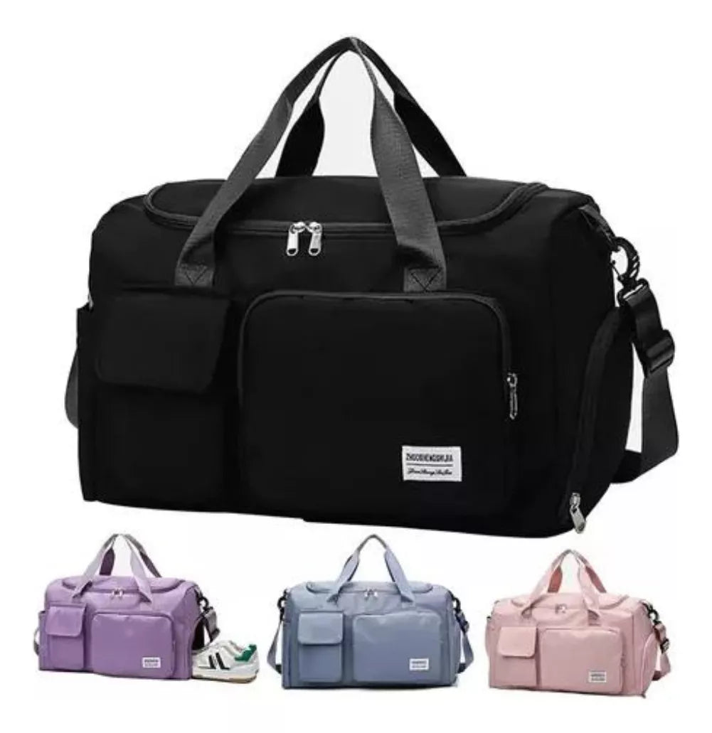 Bolso deportivo viajero con zapatero