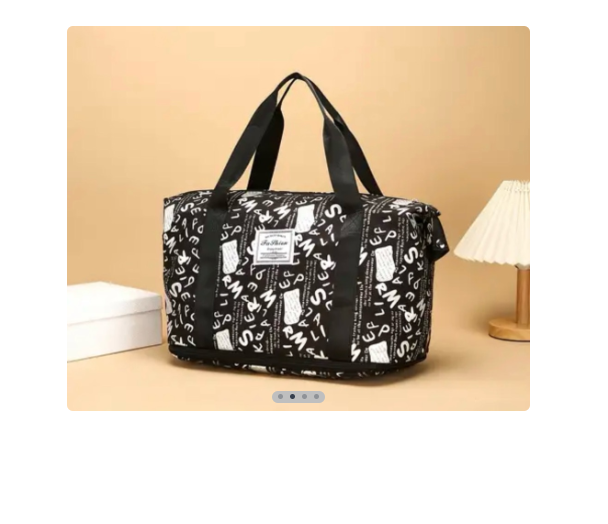 Bolso expandible viaje letras