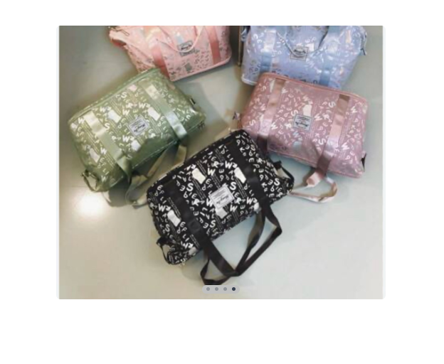 Bolso expandible viaje letras