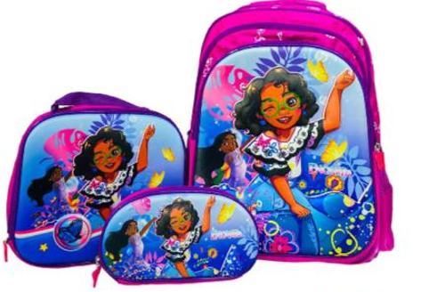 Combo: maleta-lonchera y cartuchera niña