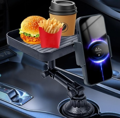 Soporte de comida y celular para carro
