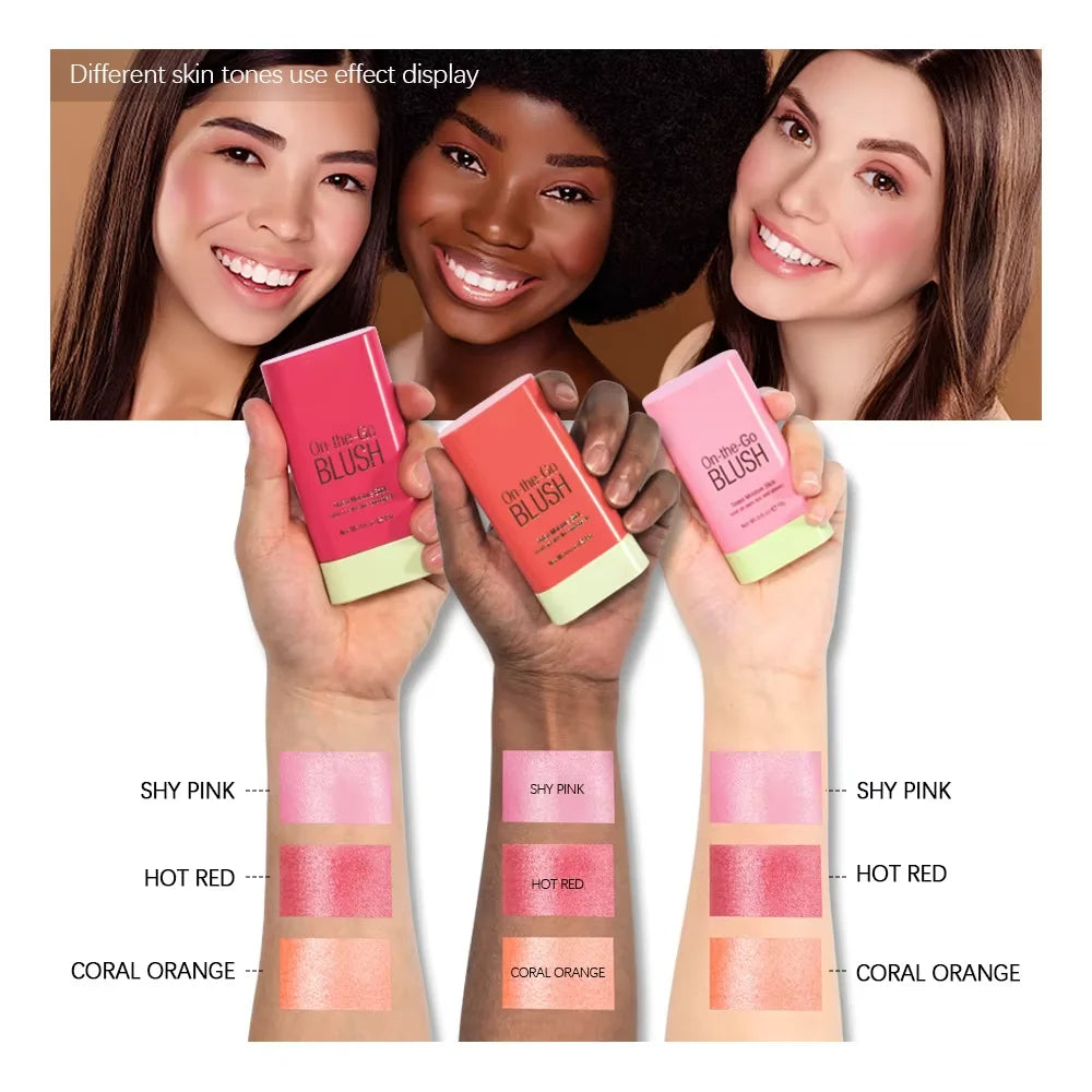 Barra color 3 en 1 sombra-labial-rubor
