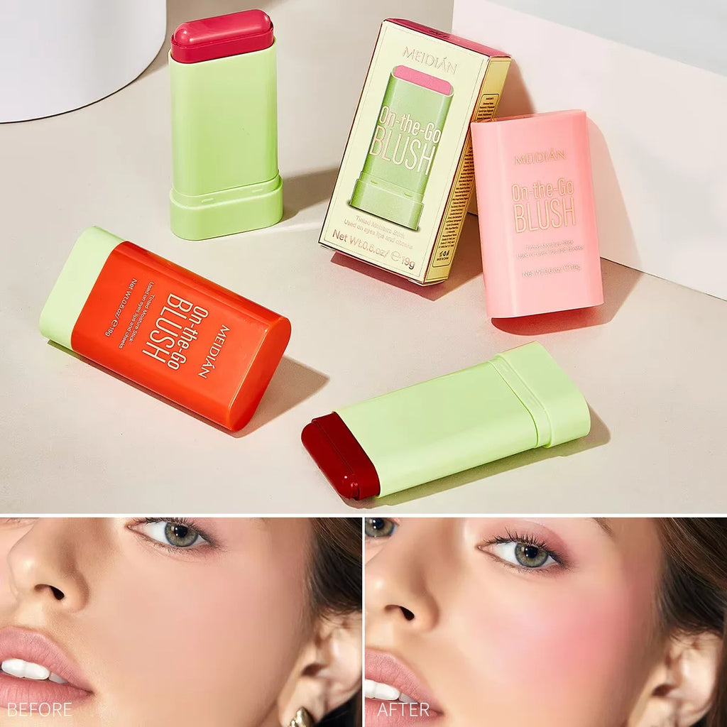 Barra color 3 en 1 sombra-labial-rubor