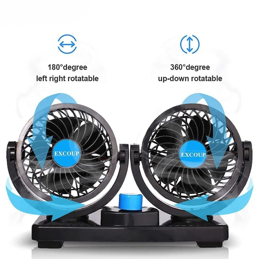 Ventilador Para Carro 2 Cabezale HX-T303