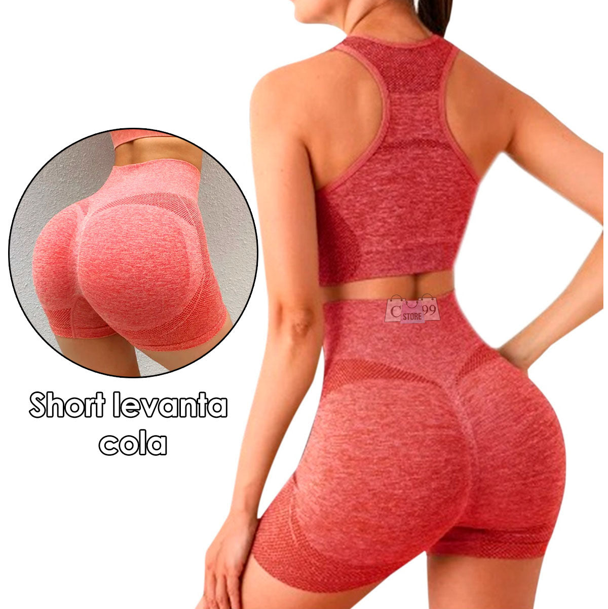 Conjunto Deportivo Short y Top Corto