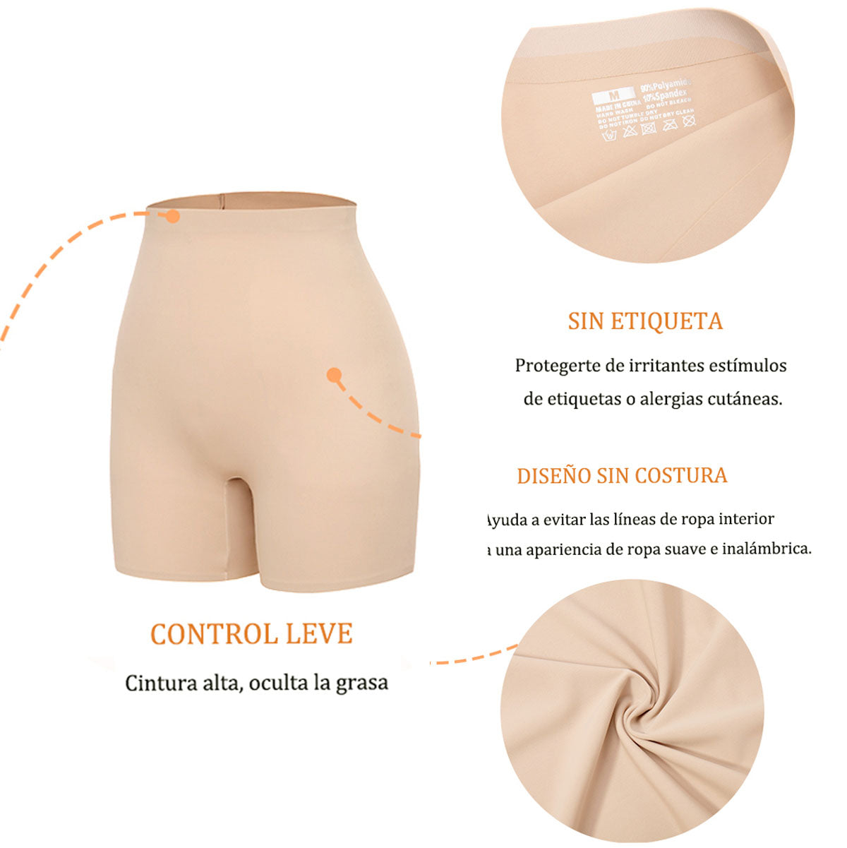 Short Invisible Realce y Control Abdomen
