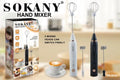 Batidora sokany 2 en 1 espumador 3 veloc