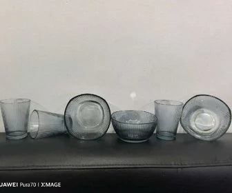 Set de envases de vidrio 6PCS