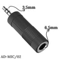 Adaptador Convertidor de Audio 6.5m-3.5m