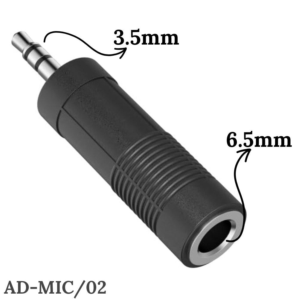 Adaptador Convertidor de Audio 6.5m-3.5m