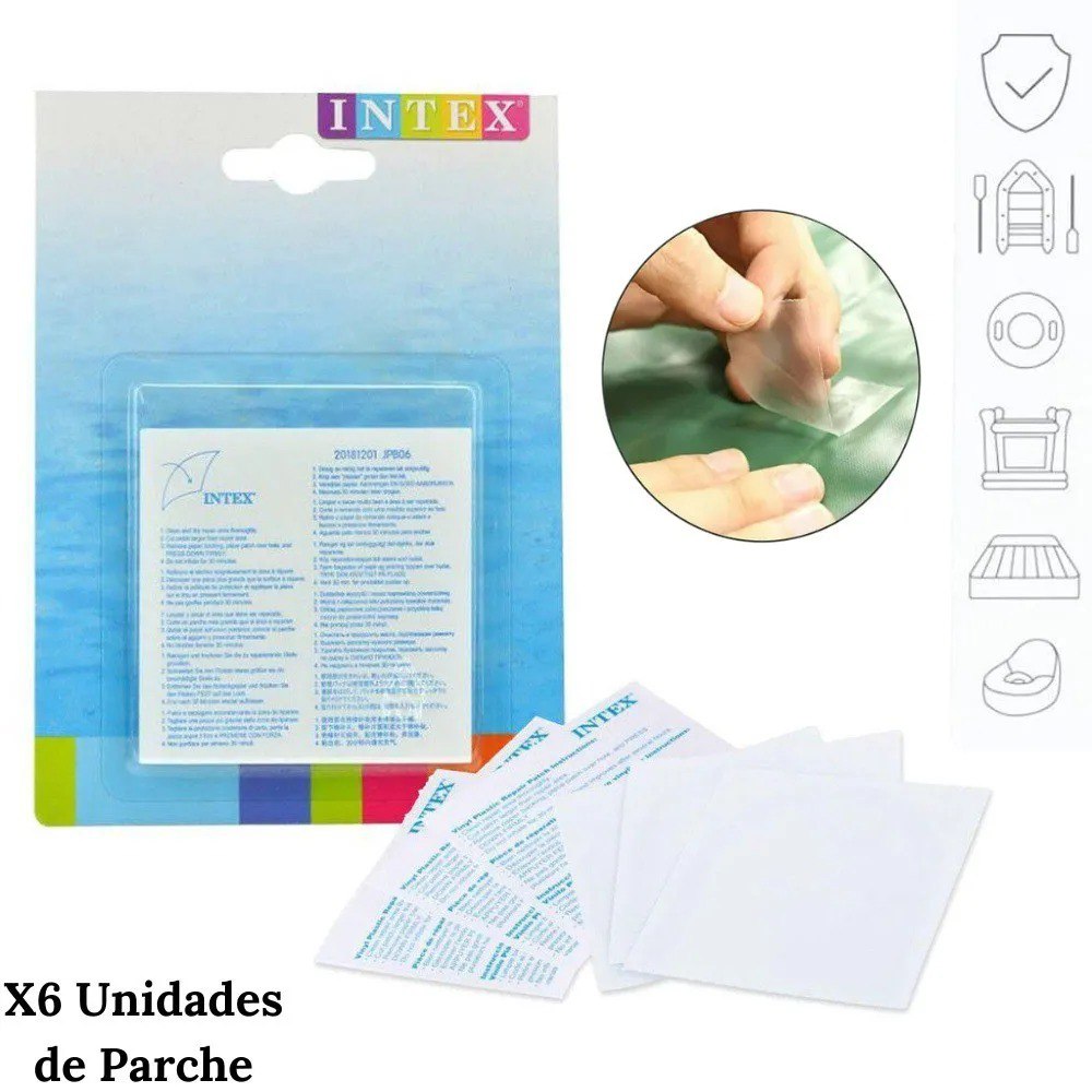 Set De Parche De Reparacion Intex X6 Uni