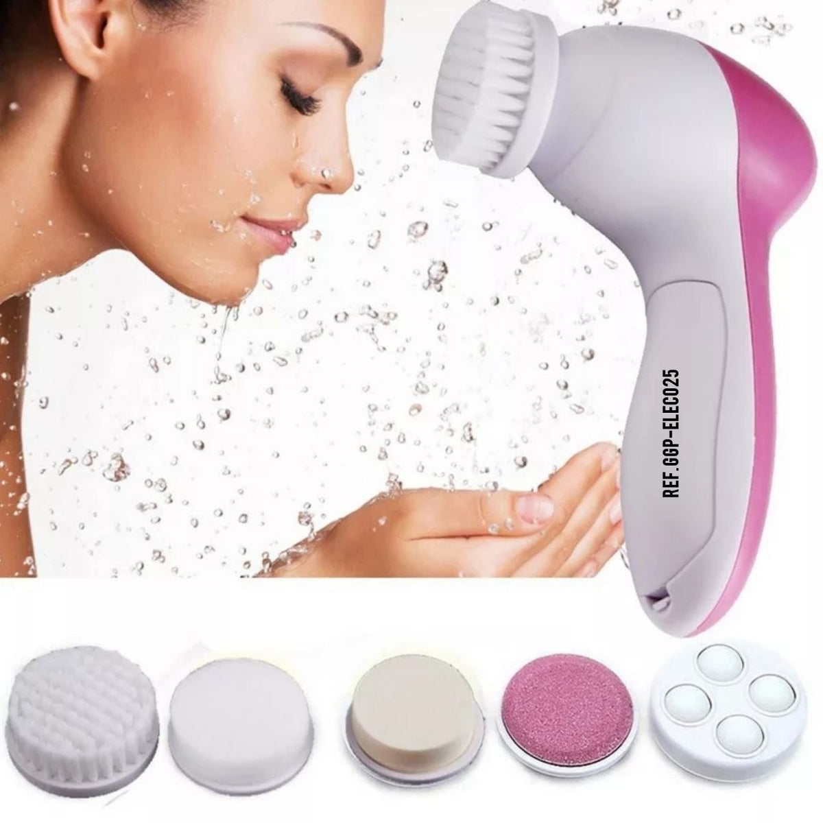 CEPILLO FACIAL 5EN 1+Protector de pestañ