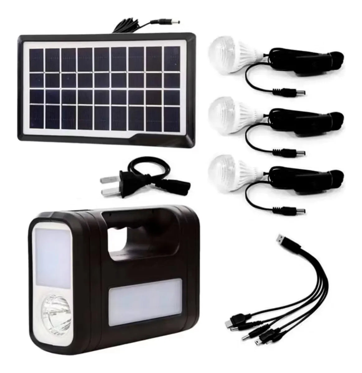 Luz led solar recargablegd-8017 mundo