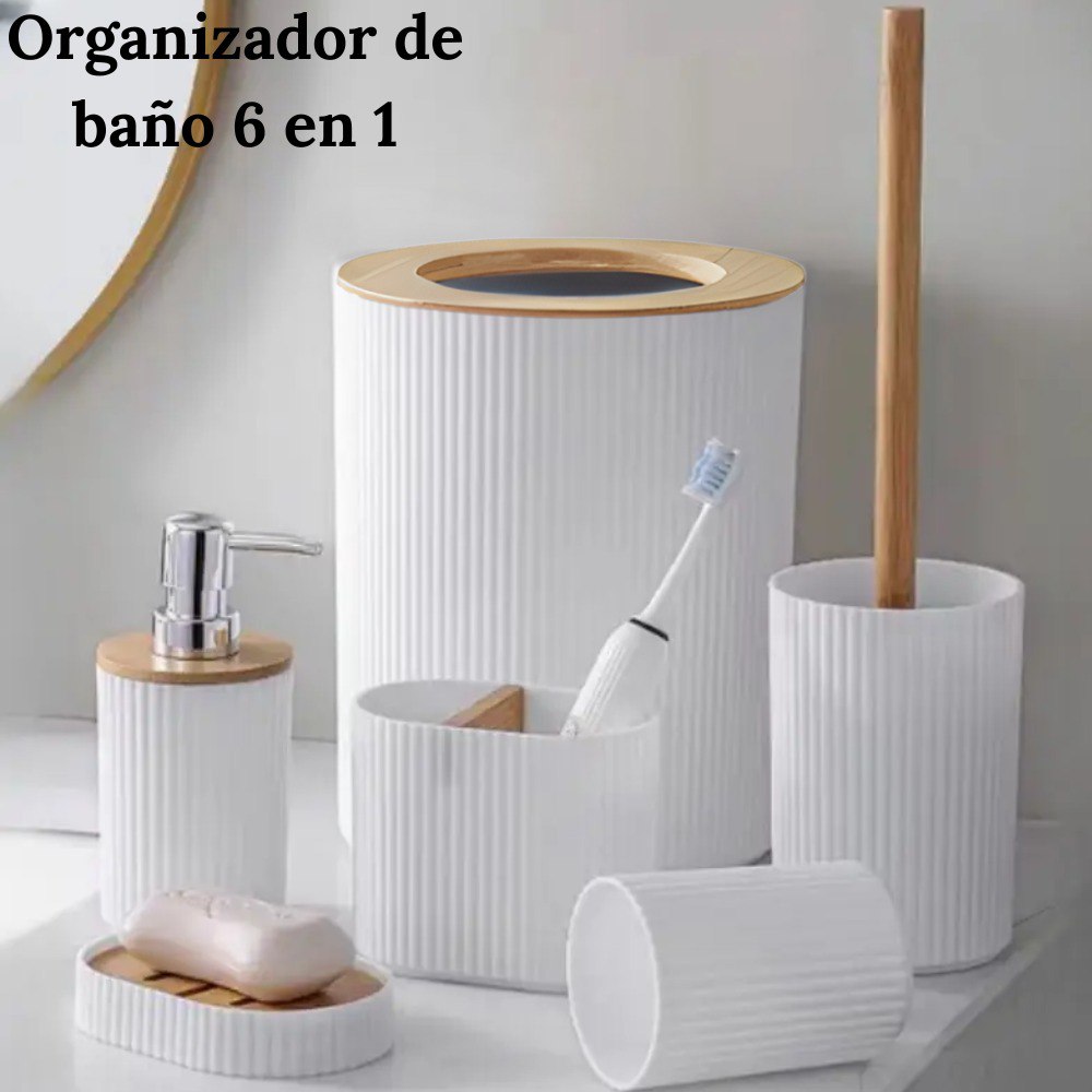 Organizador De Espacio Para Baño Blanco