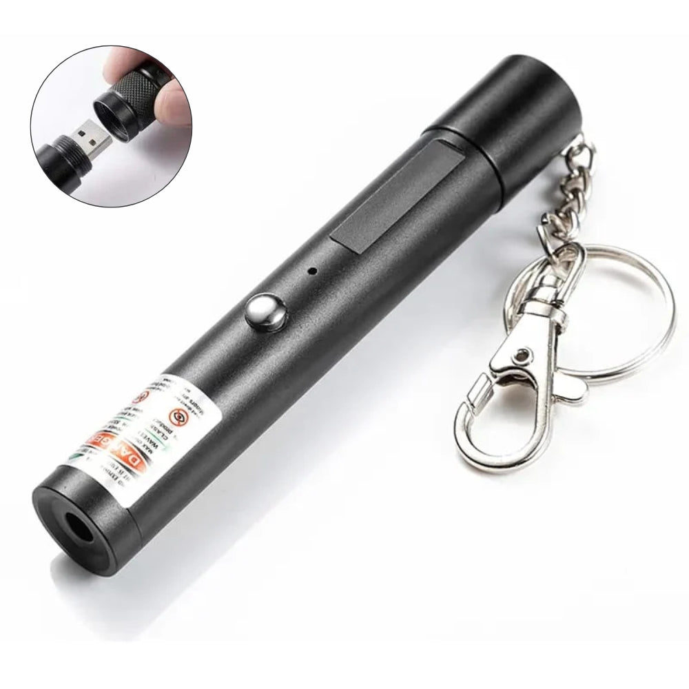 Laser Punto Verde Llavero recargable USB