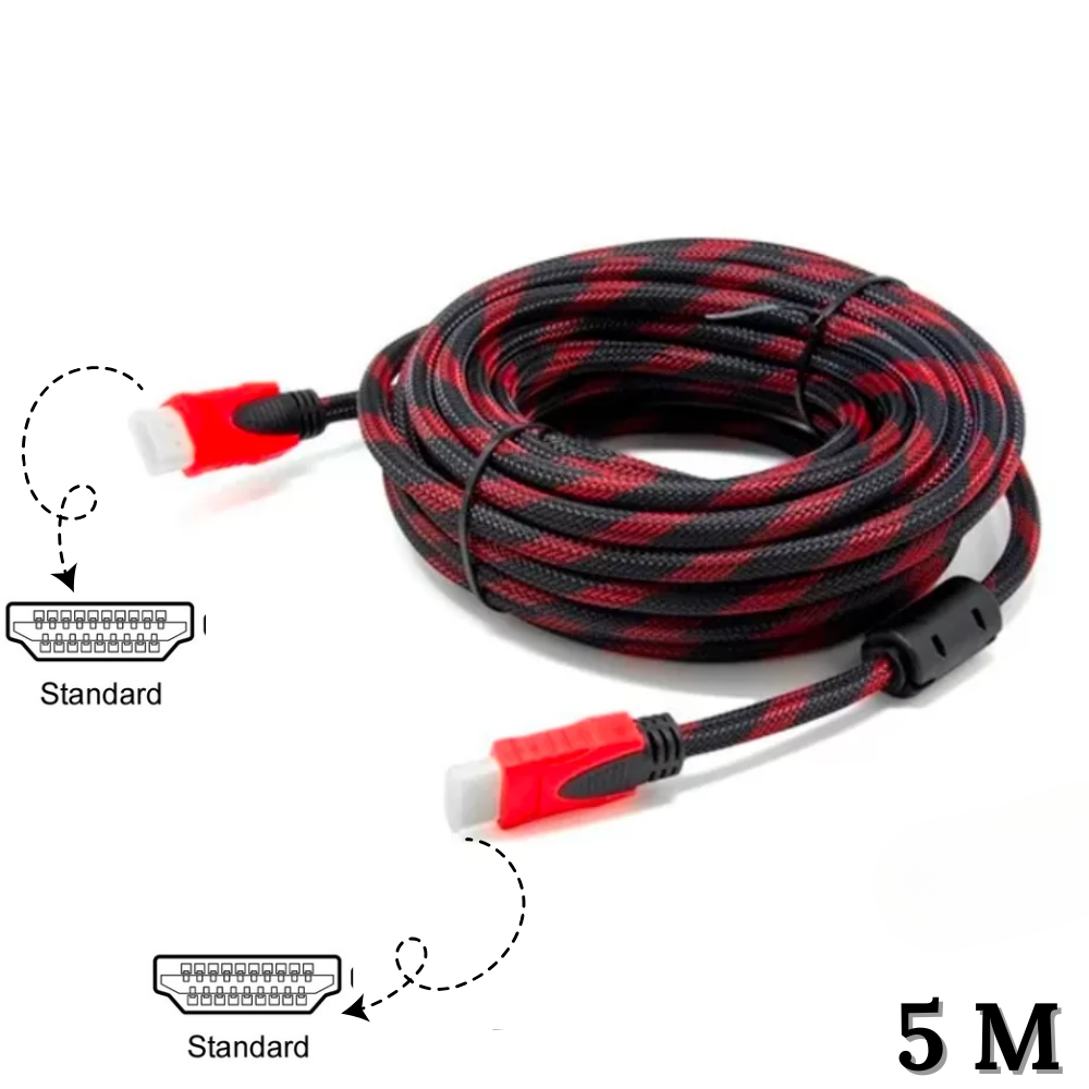 Cable Hdmi A Hdmi 5 Metros Doble Filtro