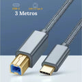 Cable Para Impresora Usb Tipo C A 3M