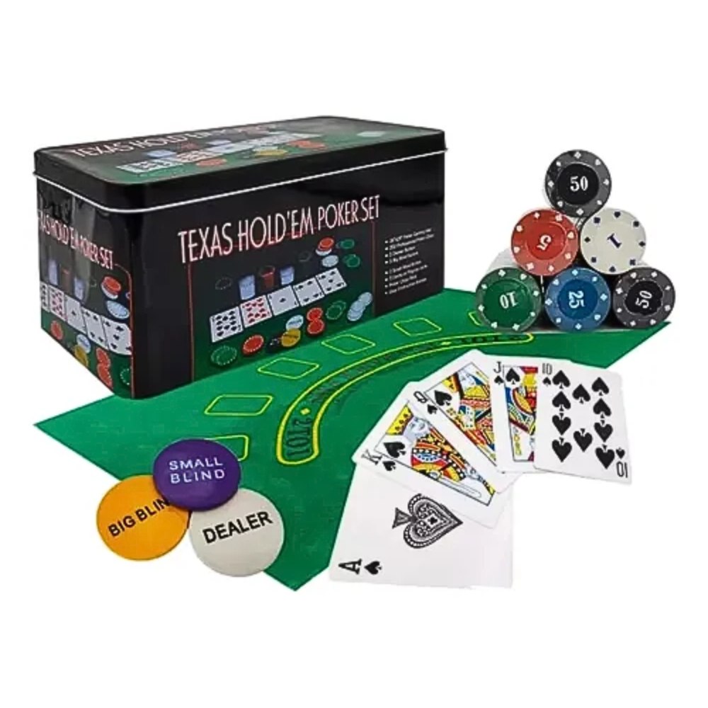 Juego de Mesa Set Poker Tipo Casino Texa