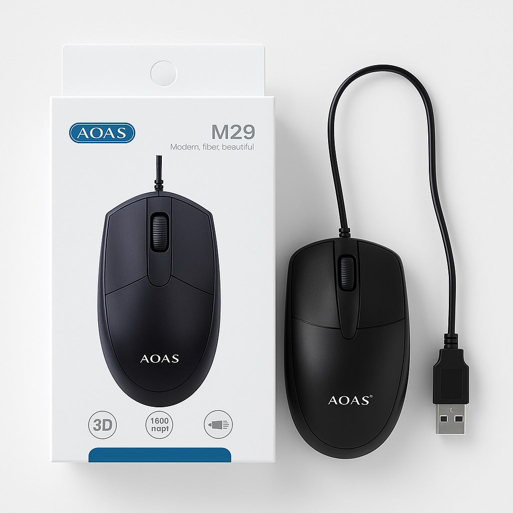 Mouse con cable AOAS M29