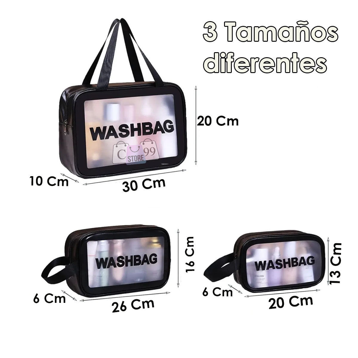 Cosmetiquera y Organizador Neceser SetX3