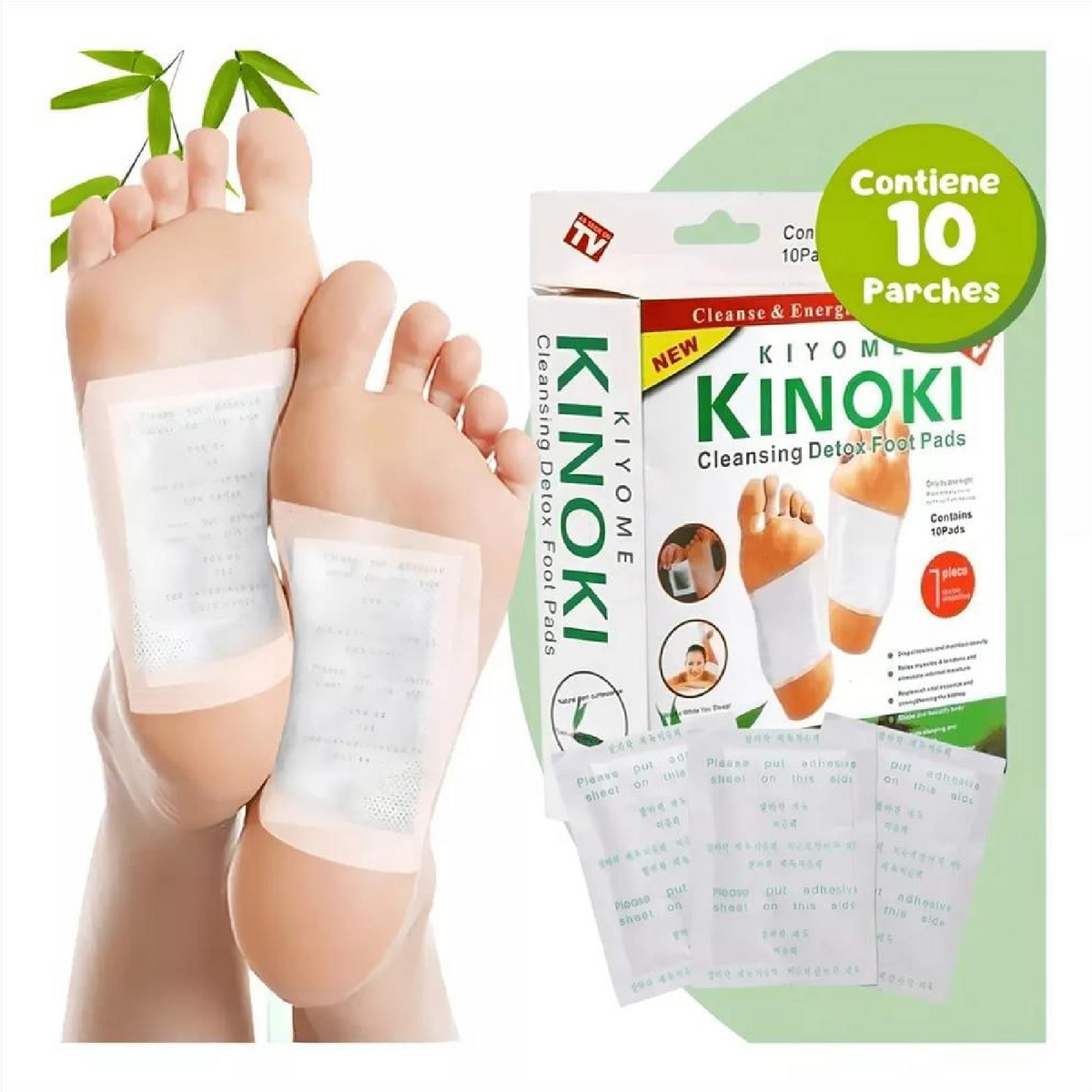 Parche detox para pies kinoki