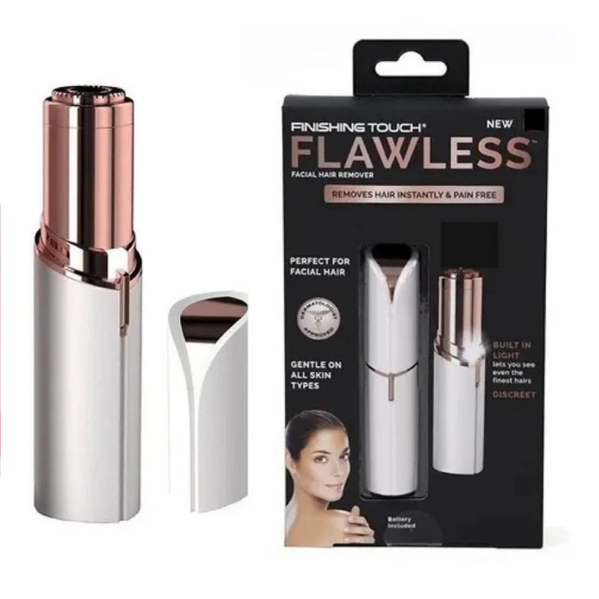 Removedor de vello facial flawless