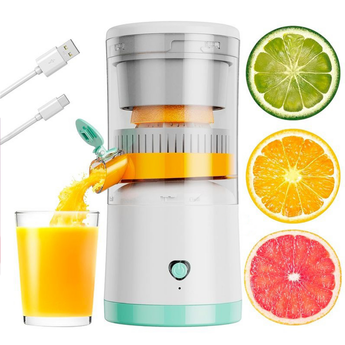 Exprimidor electrico de frutas portatil