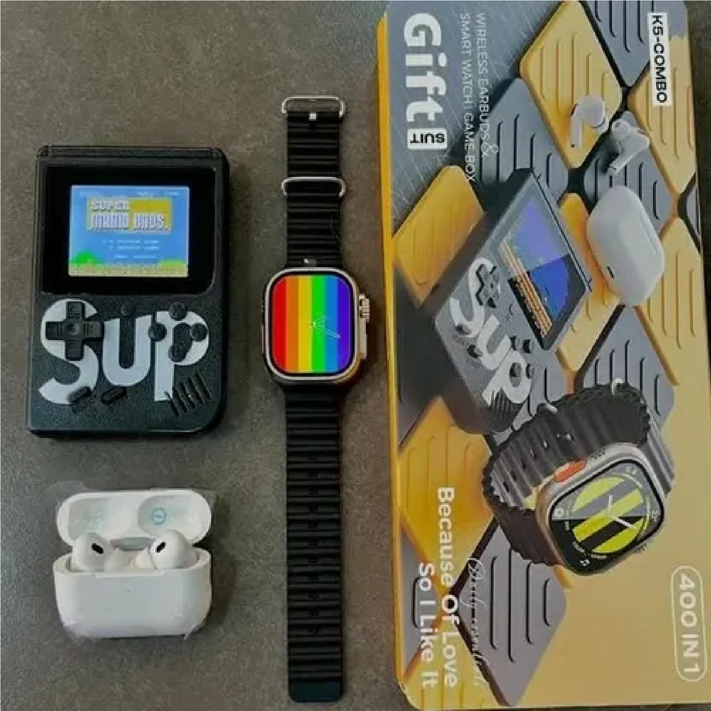 Combo reloj, consola, audifonos
