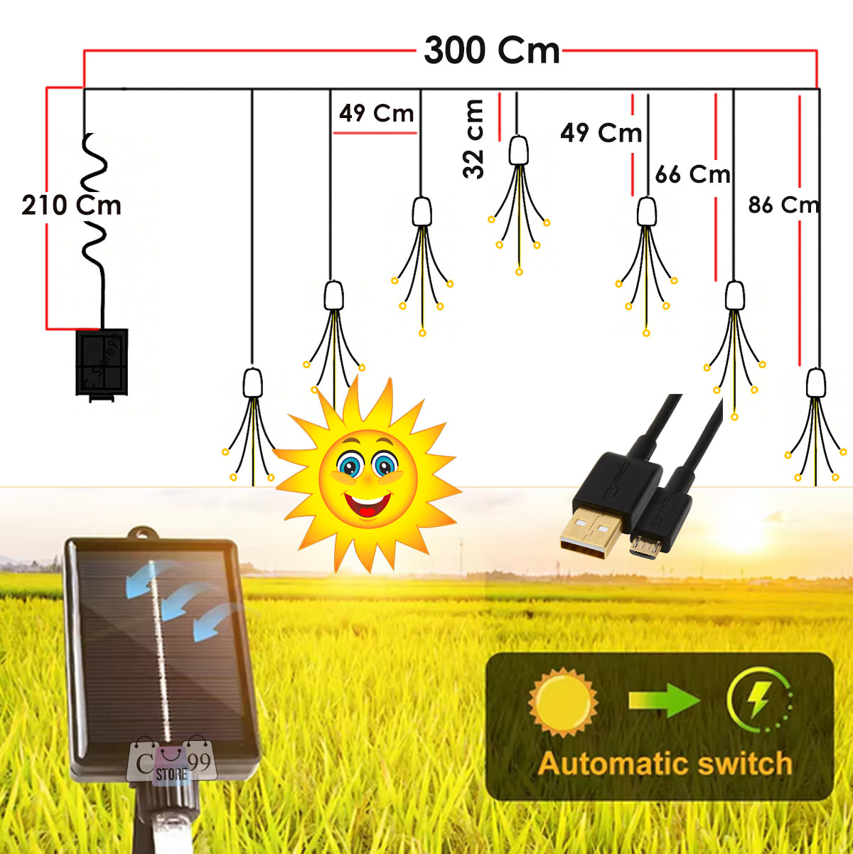 Instalación Solar Fuegos Artificiales
