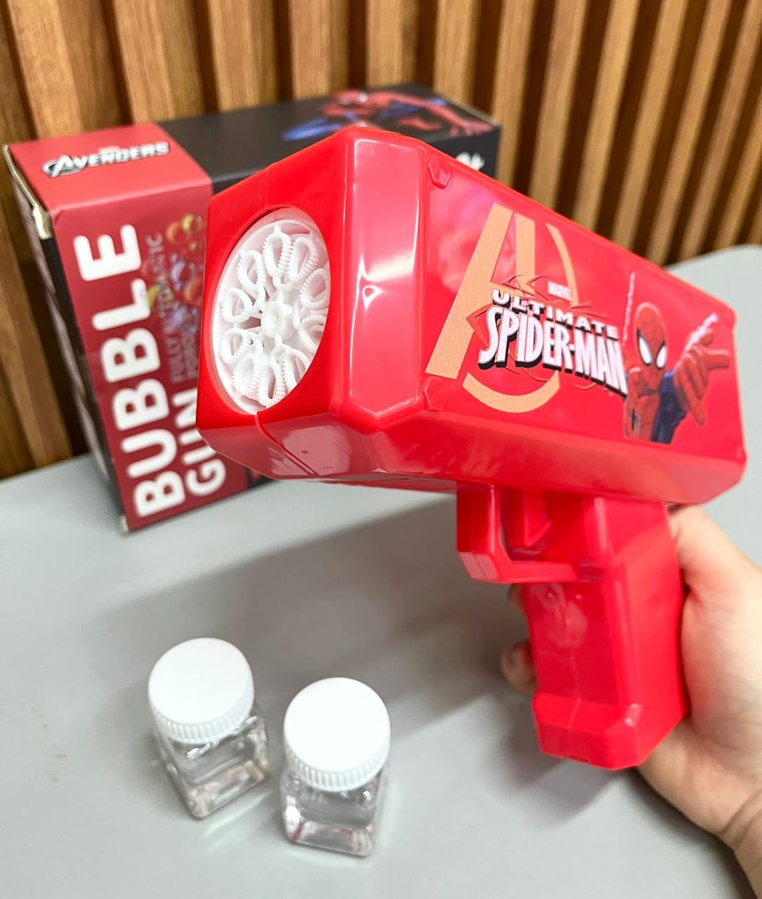Pistola de Burbujas Spiderman