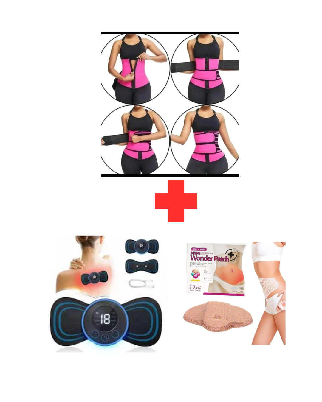 Combofaja+masajeador+parcheabdomen