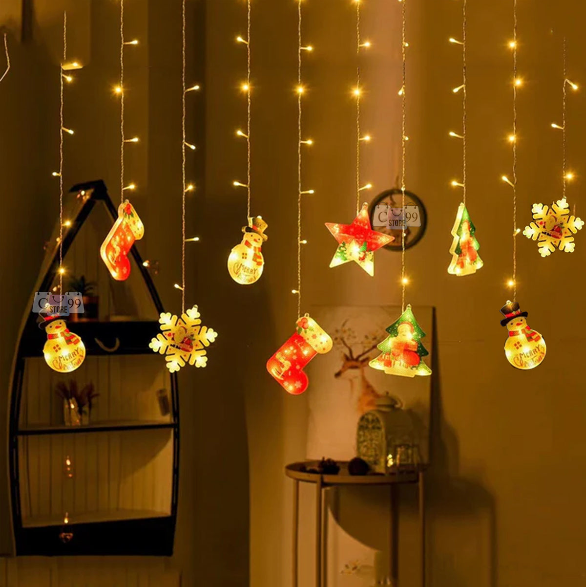 Luces Figuras Navideñas En pasta USB
