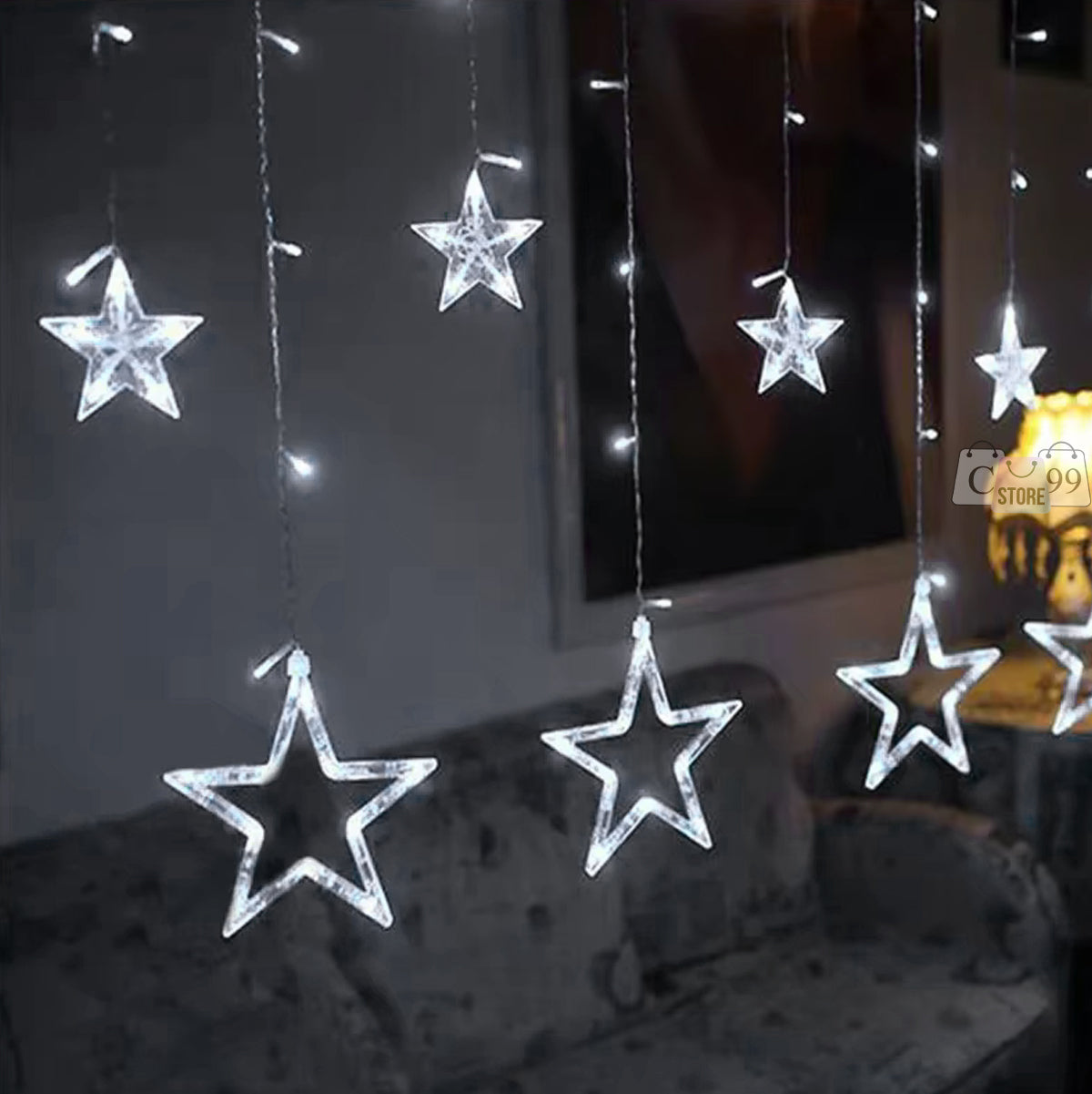 Cadena De Luces Led Punta Estrella 4m