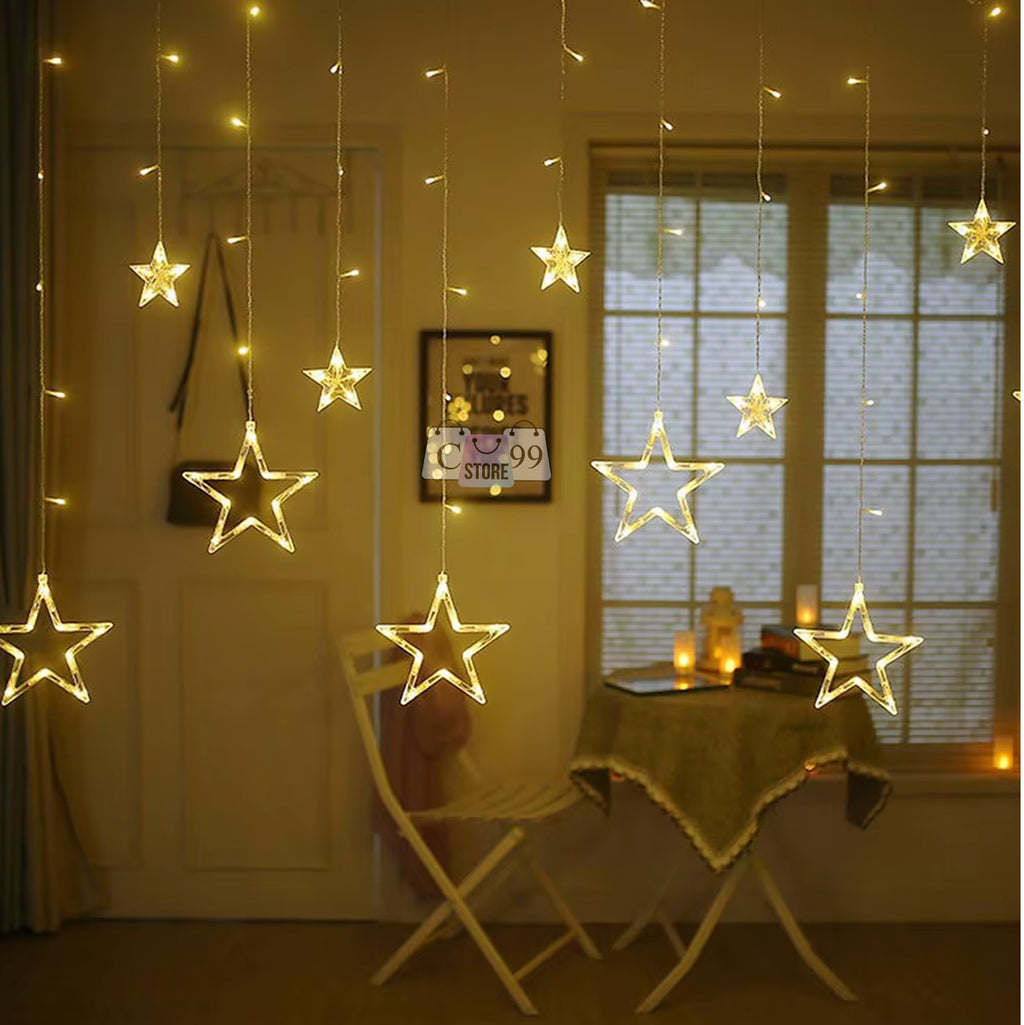 Cadena De Luces Led Punta Estrella 4m