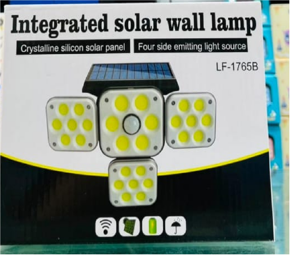 Lampara Solar Led ip65 4 cabezas