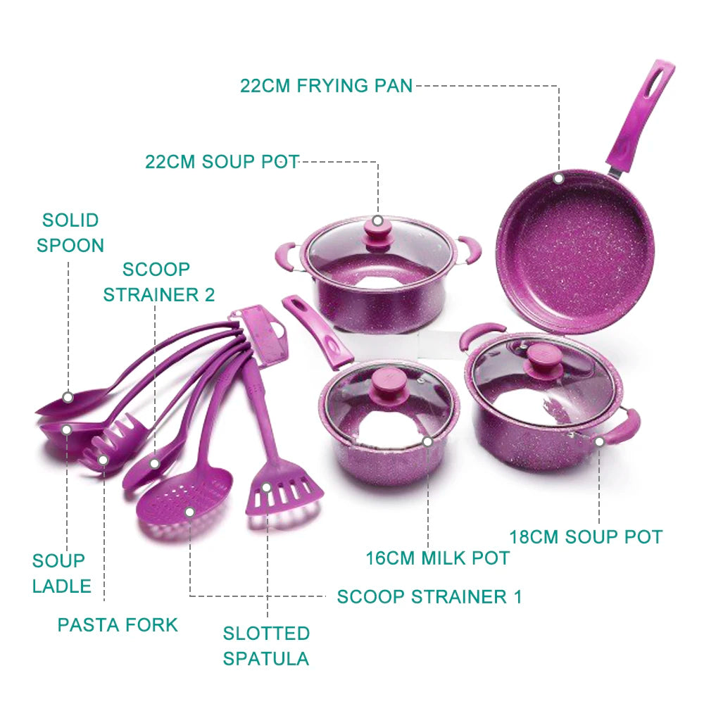 Set de ollas cocina 13 piezas tv-101