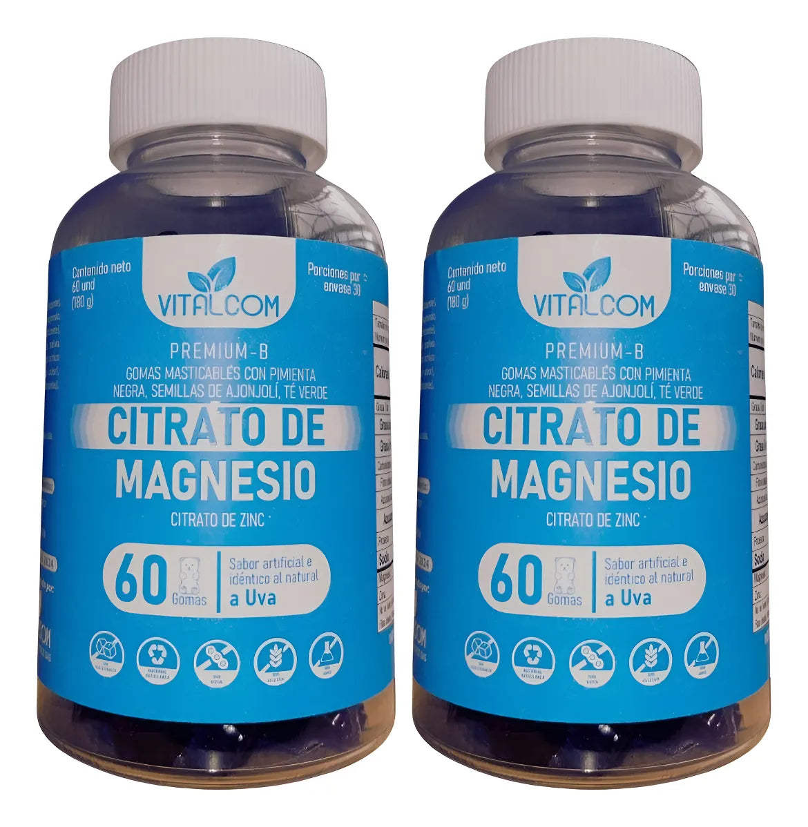 Citrato de magnesio gomas