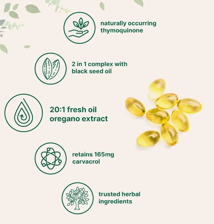 Oil of oregano microingredients