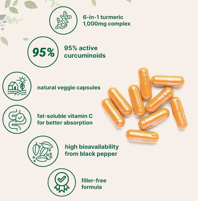 Curcumin turmeric 120 capsulas