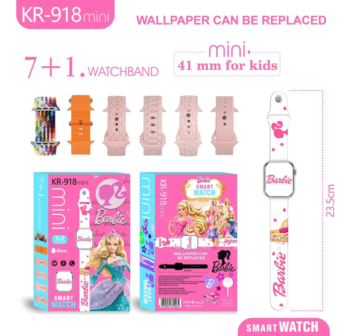 Reloj smart watch 7 en 1 kids 918