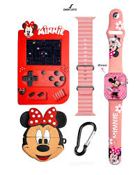Consola 818+game boy+audífonos+reloj